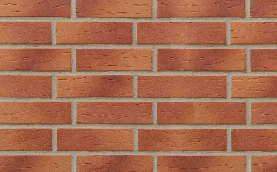 Клинкерная фасадная плитка облицовочная под кирпич Stroeher (Штроер) Keraprotect 413 utrecht рельефная NF11, 240*71*11 мм