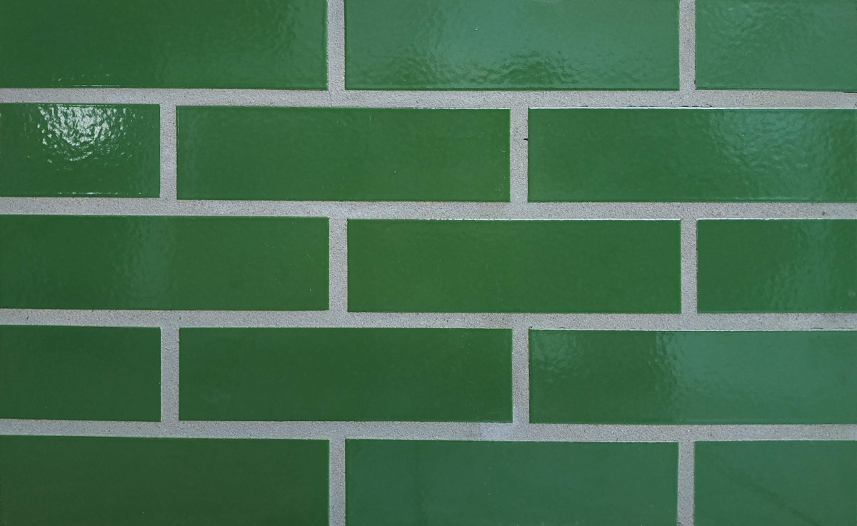 Glanzriemhen Gruen 360, 240*71*10 мм, Глазурованная клинкерная фасадная плитка облицовочная под кирпич ABC