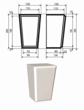 ЗАМКОВЫЙ КАМЕНЬ для отделки окон Фасада и Интерьера - лепнина, декор из пенополистирола ЗВ-200/1 200*120*130 мм