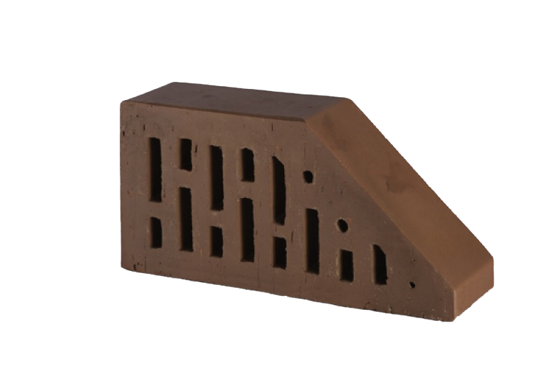 Lode BRUNIS F16 гладкий, 250*120*65 мм, Кирпич фигурный пустотелый, коричневый