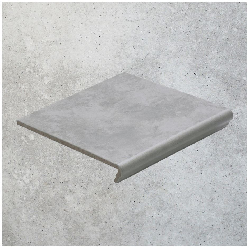 Клинкерная ступень флорентинер противоскользящая плитка EURAMIC CAVAR 544 chiaro 340*294*10 мм