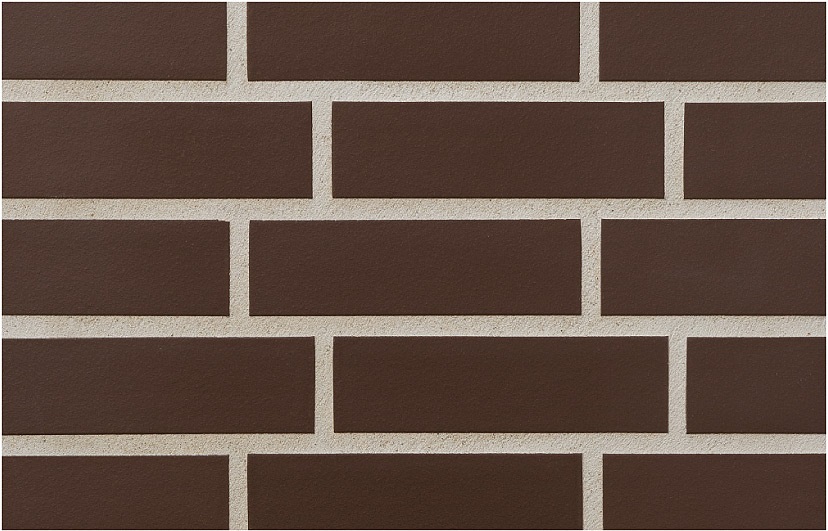 Клинкерная фасадная плитка облицовочная под кирпич Stroeher (Штроер) Keravette Chromatic 210 braun гладкая NF11, 240*71*11 мм