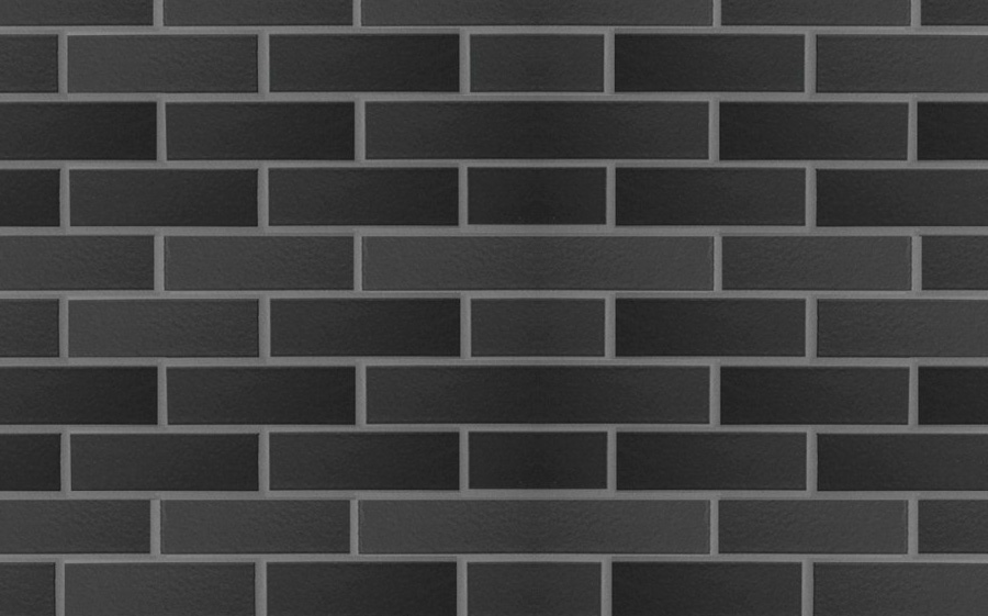 Фасадная Термопанель из пенополистирола ППС 60 мм с клинкерной плиткой Schwarz matt 240*71*10 мм