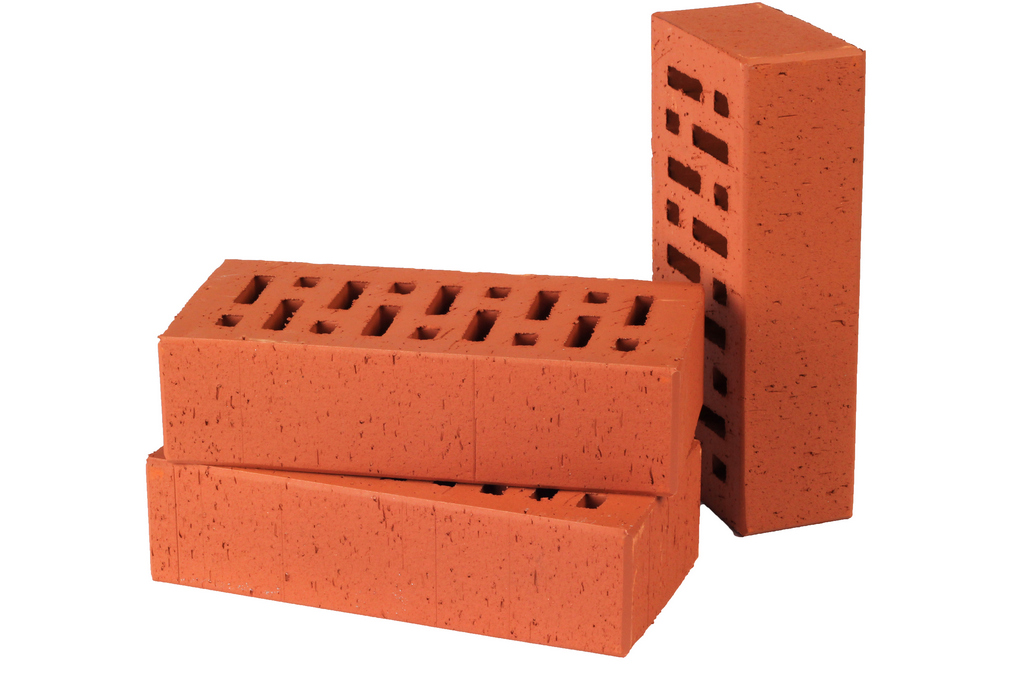 Кирпич клинкерный облицовочный красный, Lode SKARBAIS JANKA штриховая, 250*120*65 мм