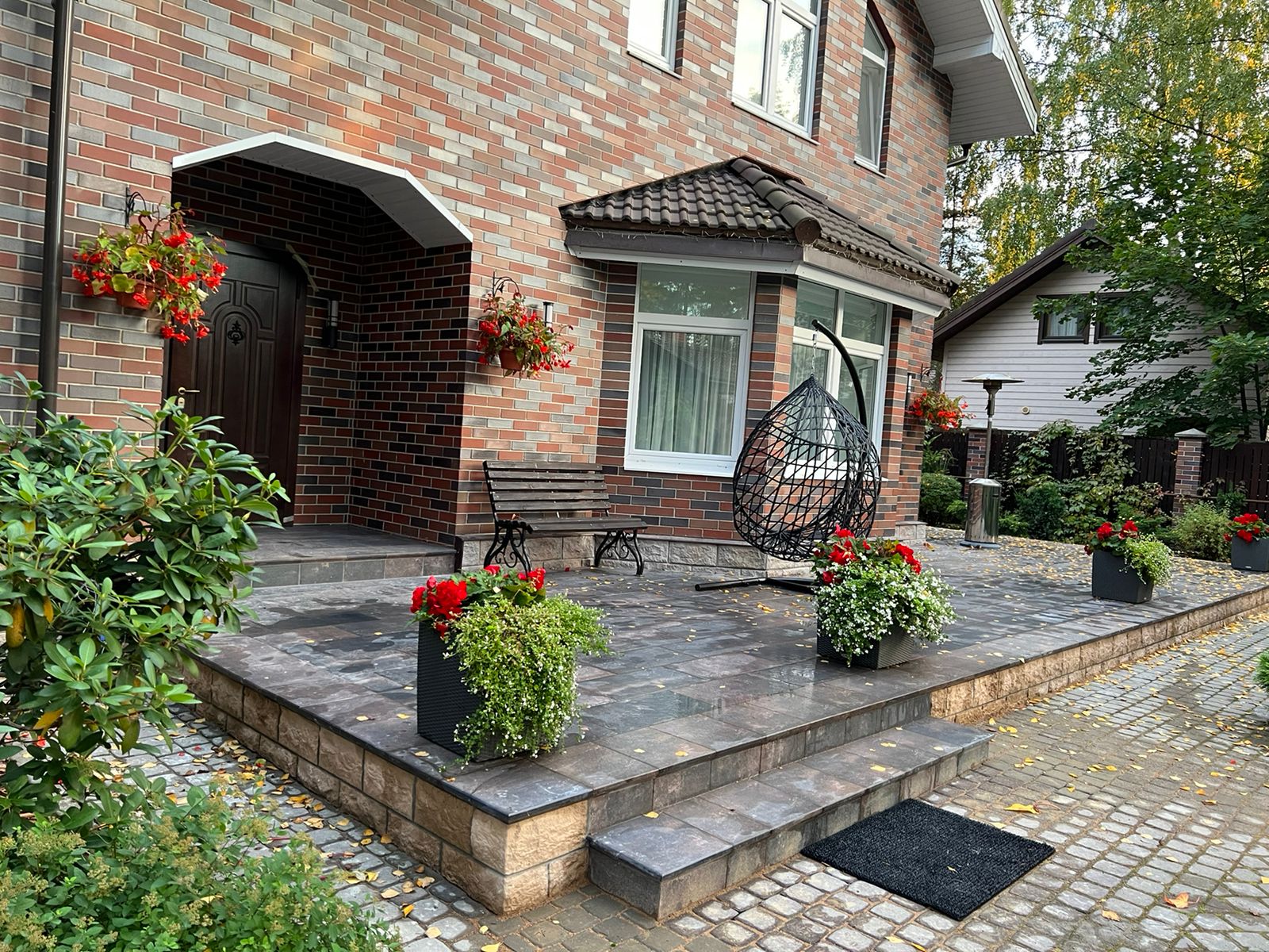 Клинкерная плитка Scandiano Brown 300x300x11 – для улицы, террасы, крыльца, лестницы, морозостойкая