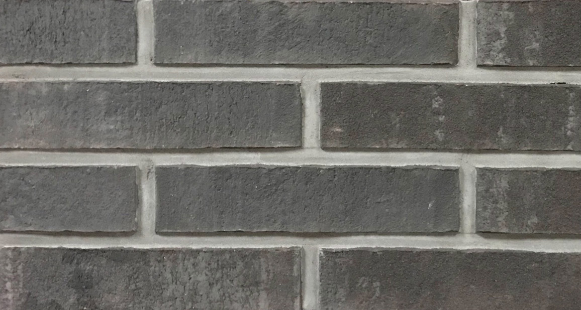 Немецкий КЛИНКЕРНЫЙ кирпич, ручная формовка Серый. Aquaterra Rauchscwarz 240*52*90 мм