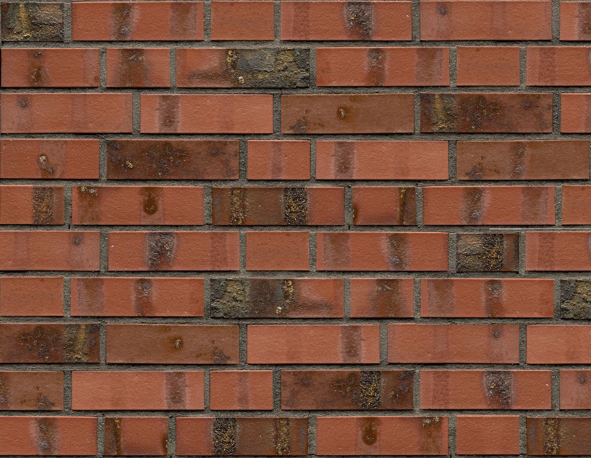 Кирпич облицовочный Клинкерный ABC 8103 Baltrum rot-bunt Schmolz mit Kohlebrand NF 240*115*71 мм