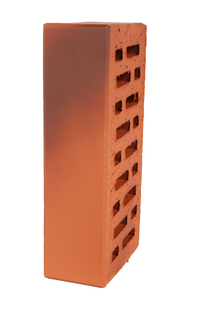 Кирпич клинкерный облицовочный красный терракотовый, Lode CAMELEO гладкая, 250*120*65 мм