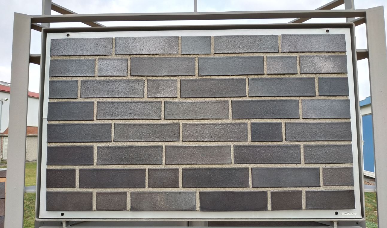 Кирпич облицовочный Клинкерный ABC 954 Hamburg schwarz-blau-bunt glatt NF 240*115*71 мм
