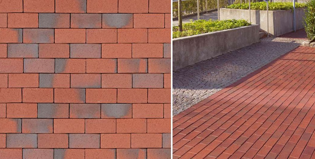 Тротуарная плитка / брусчатка Клинкерная ABC Recker-bunt (Реккер-бунт) 200*100*45 мм