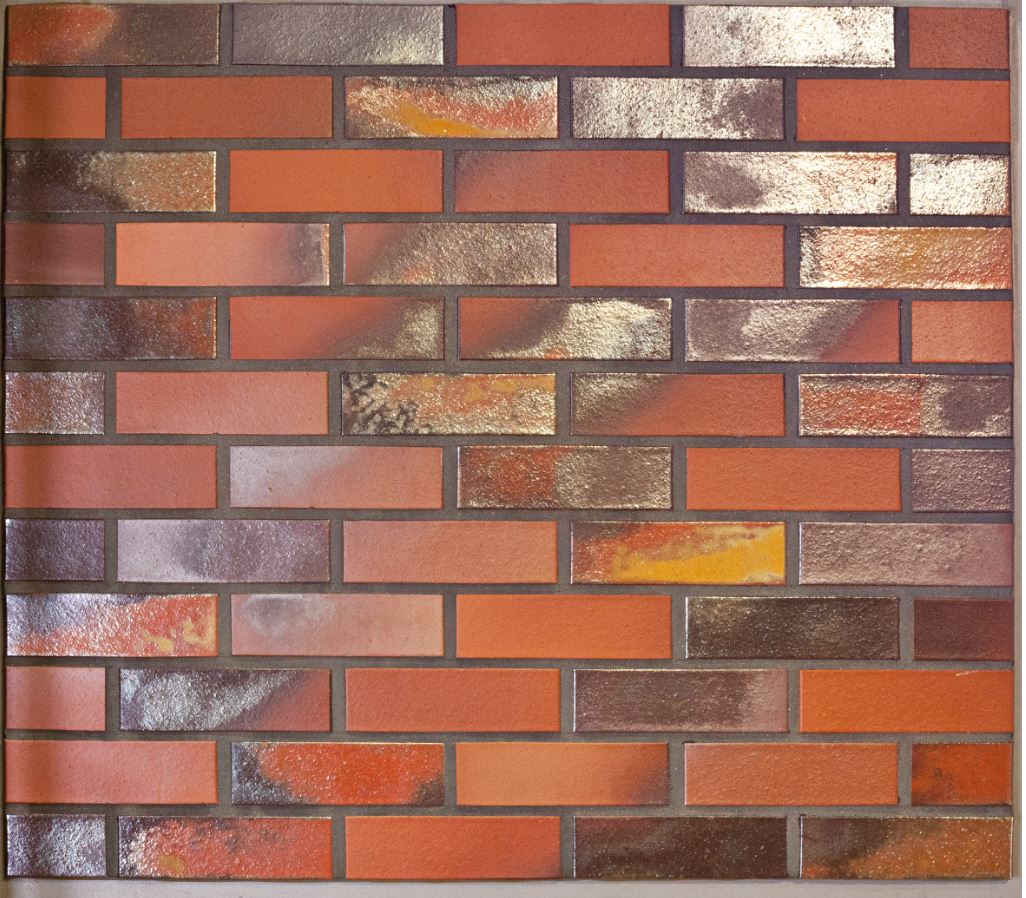 Кирпич облицовочный Клинкерный ABC 7554 Norderney blau-bunt Schmolz glatt NF 240*115*71 мм