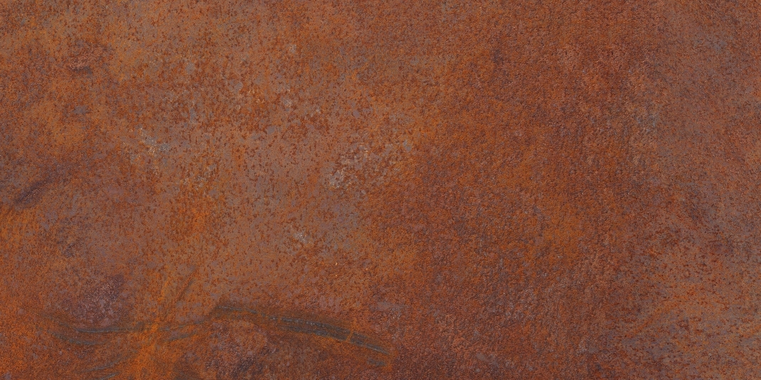 Rusty Slab Nuée Ardente (тёмный вулканический камень с бронзово-красными прожилками)  гибкий камень 1200×600 мм