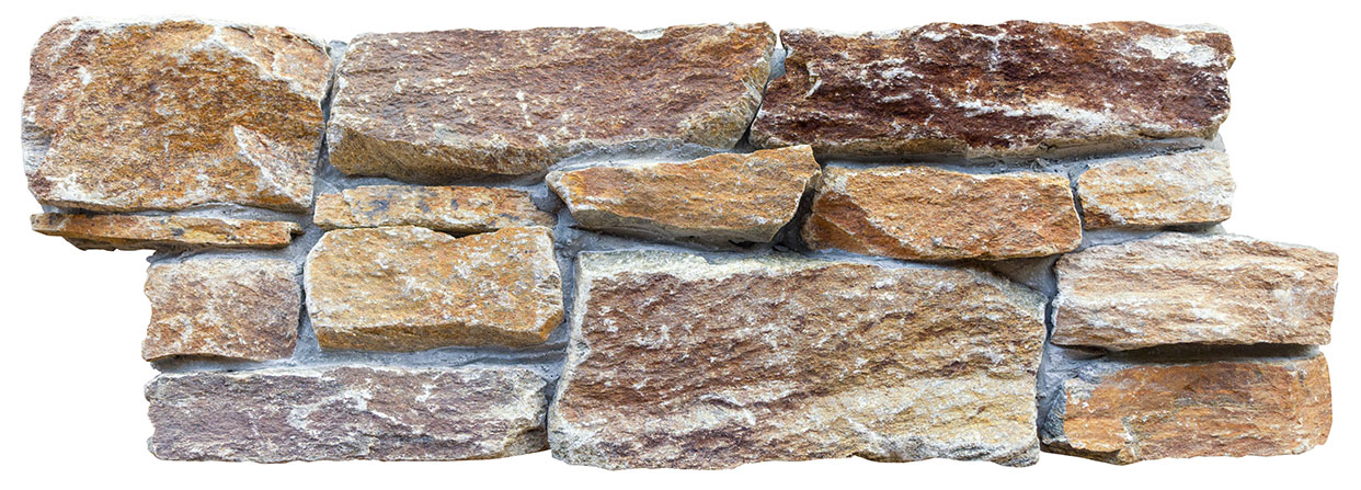 Камень грубый кварцит цветной 550*200*20\40 мм, натуральный камень для фасада и интерьера BD