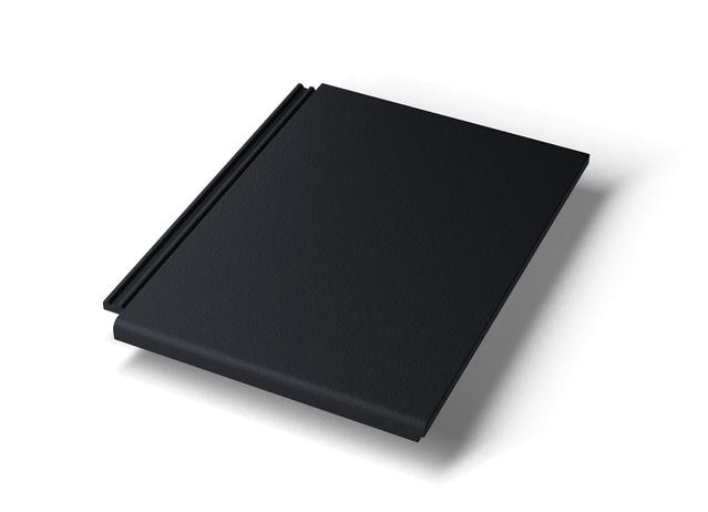 Натуральная цементно-песчаная черепица плоская рядовая Platt Classic Черный, Kriastak Baltic tile