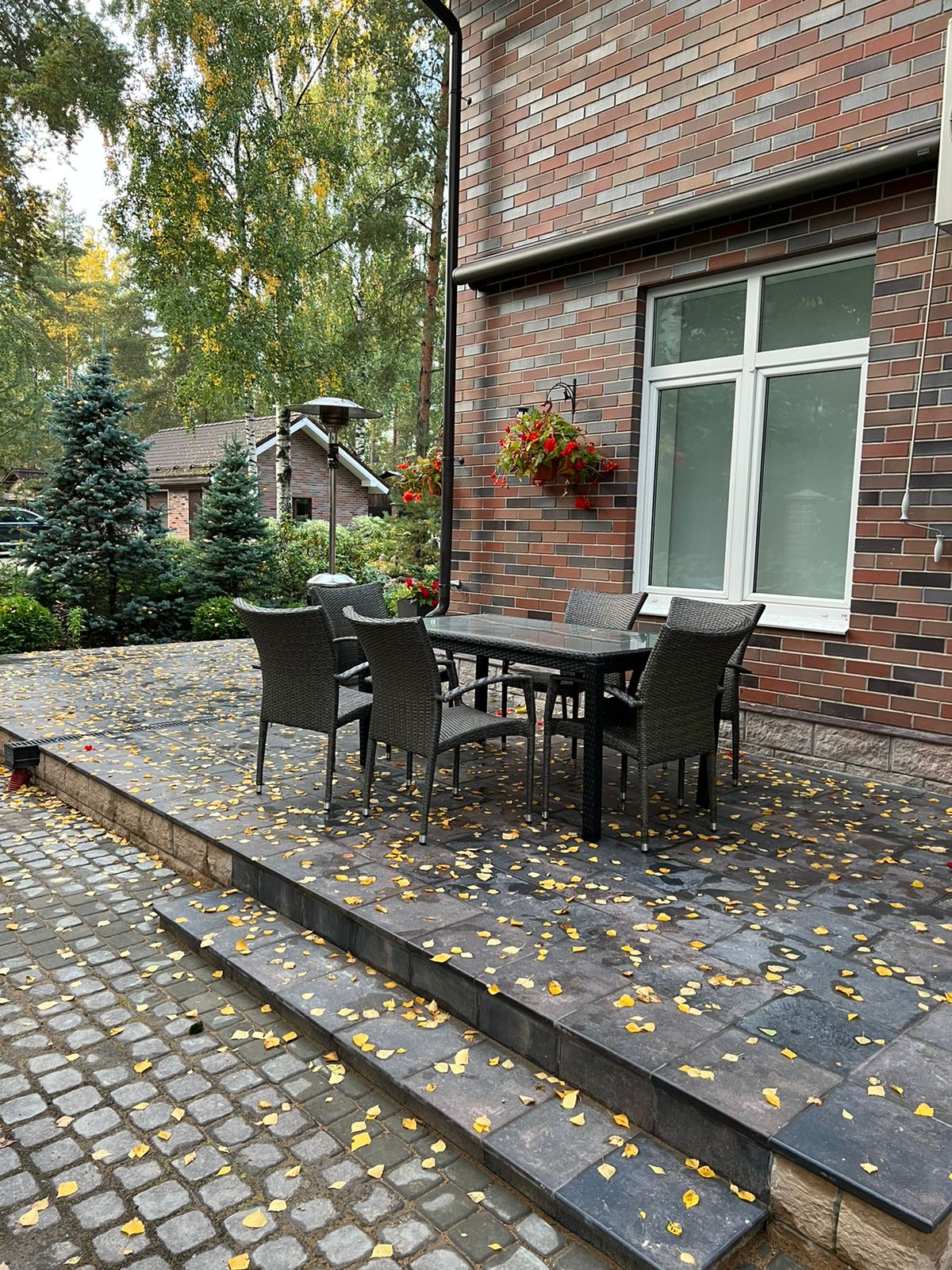 Scandiano Brown клинкерная ступень с насечками противоскользящая 300x300x11 мм