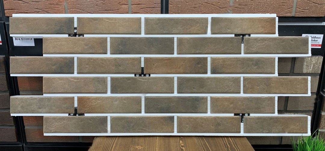 Retro Brick Cardamon фасадная термопанель из пенополистирола ППС 50 мм с клинкерной плиткой