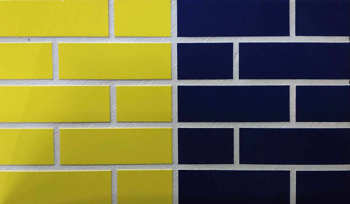 Gelb 310 желтая, 240*71*10 мм, Глазурованная клинкерная фасадная плитка под кирпич ABC