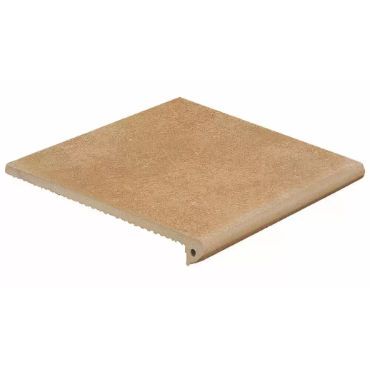 Vega OCRE Exagres 330*330*12 мм, клинкерная ступень флорентинер- с капиносом, противоскользящая