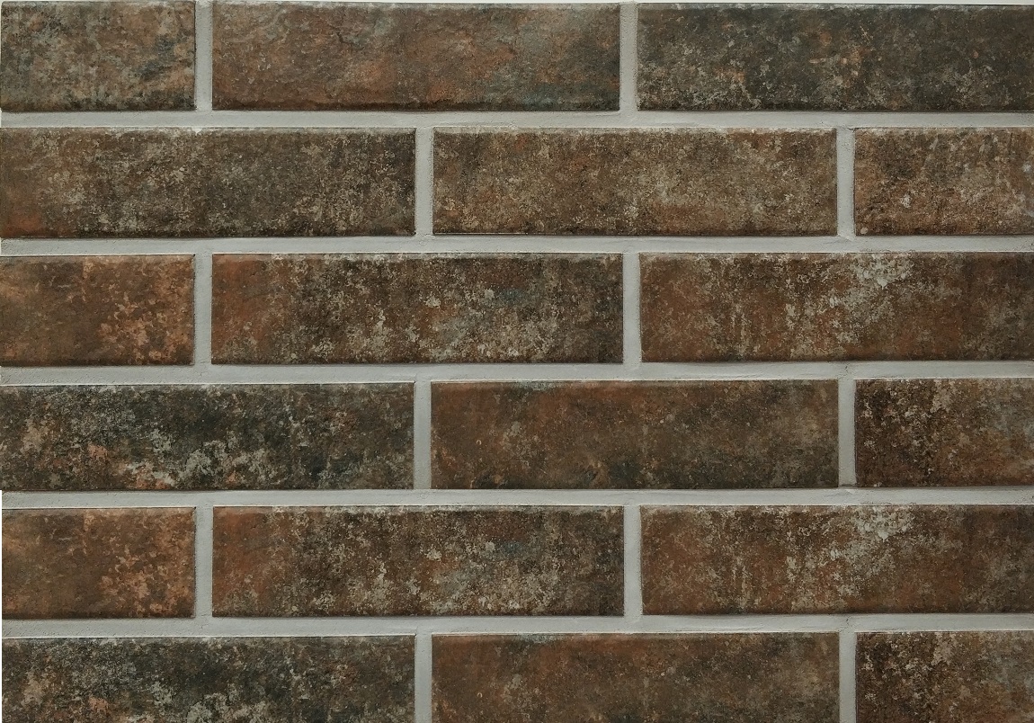 Arteon Brown 245X66х7,4 мм Клинкерная фасадная плитка под кирпич облицовочная,черная