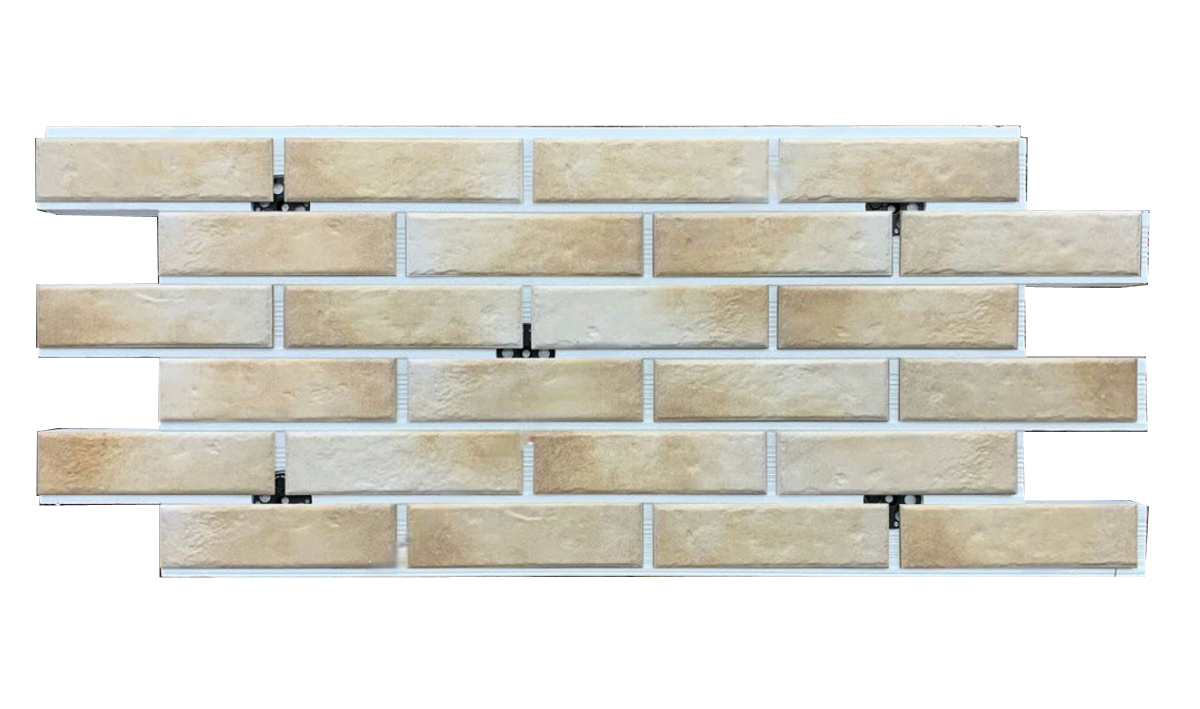 Retro Brick Salt фасадная термопанель из пенополистирола ППС 50 мм с клинкерной плиткой