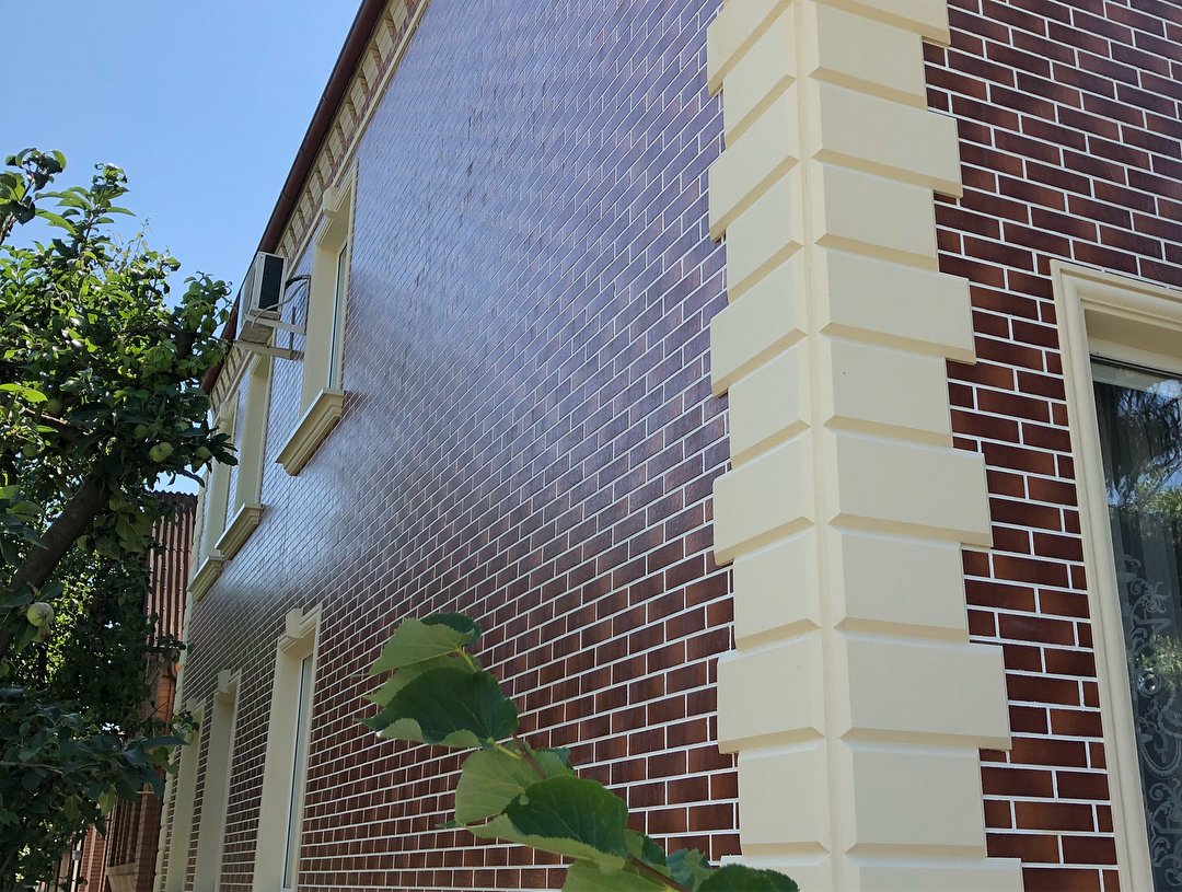 CLOUD BROWN 245X66х7,4 мм Клинкерная фасадная плитка под кирпич облицовочная коричневая