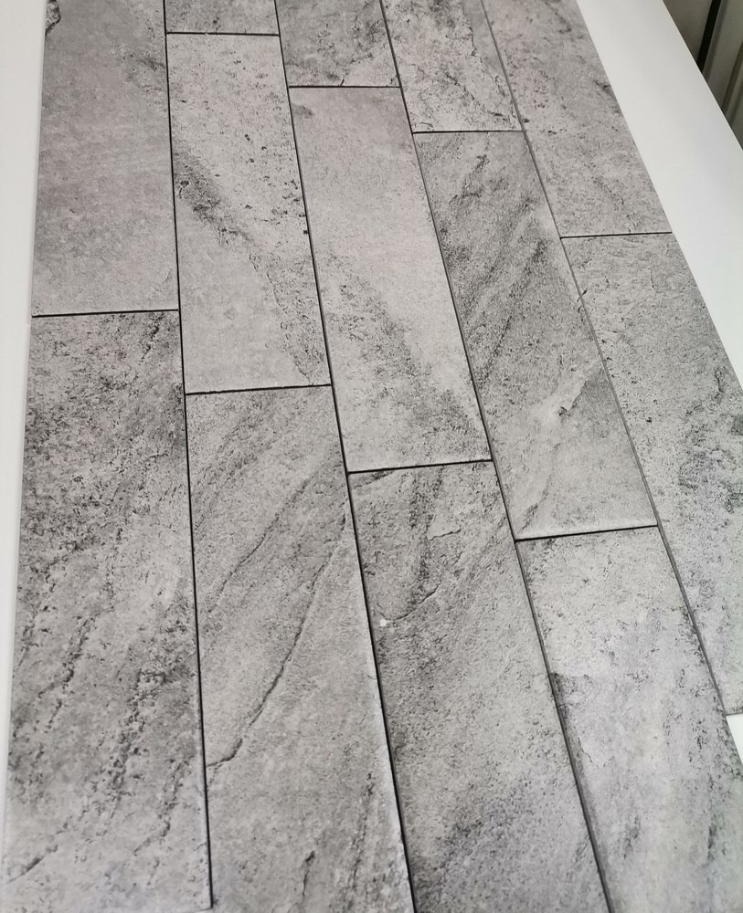 Mattone Pietra Grafit 245X66х7,4 мм Клинкерная фасадная плитка под кирпич облицовочная, серая