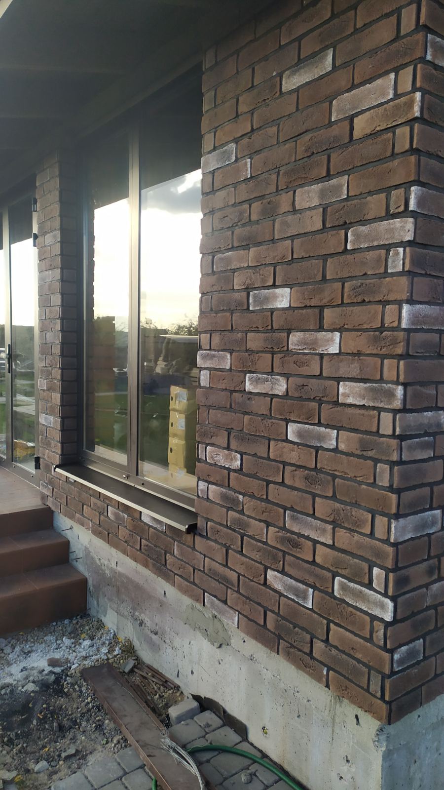 4 Византийский кирпич 225х65х15 мм, декоративный камень для фасада и интерьера Petra