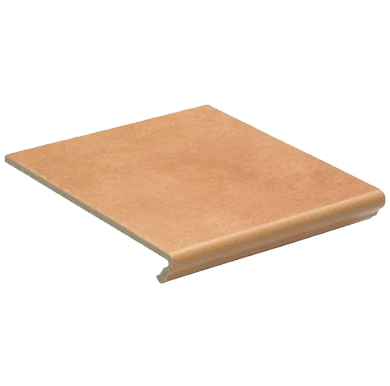 Клинкерная ступень флорентинер противоскользящая плитка  EURAMIC CADRA 523 cotto 340*294*10 мм