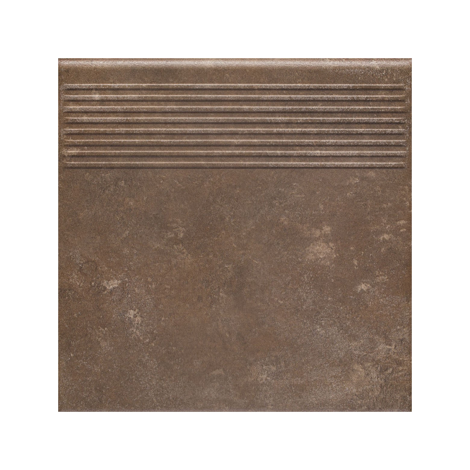 Ilario Braun клинкерная ступень с насечками противоскользящая 300x300x11 мм