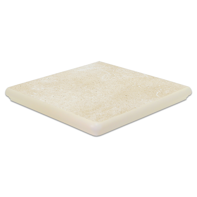 Клинкерная угловая ступень флорентинер Interbau Alpen Bernardino 043, 320*320*8 мм