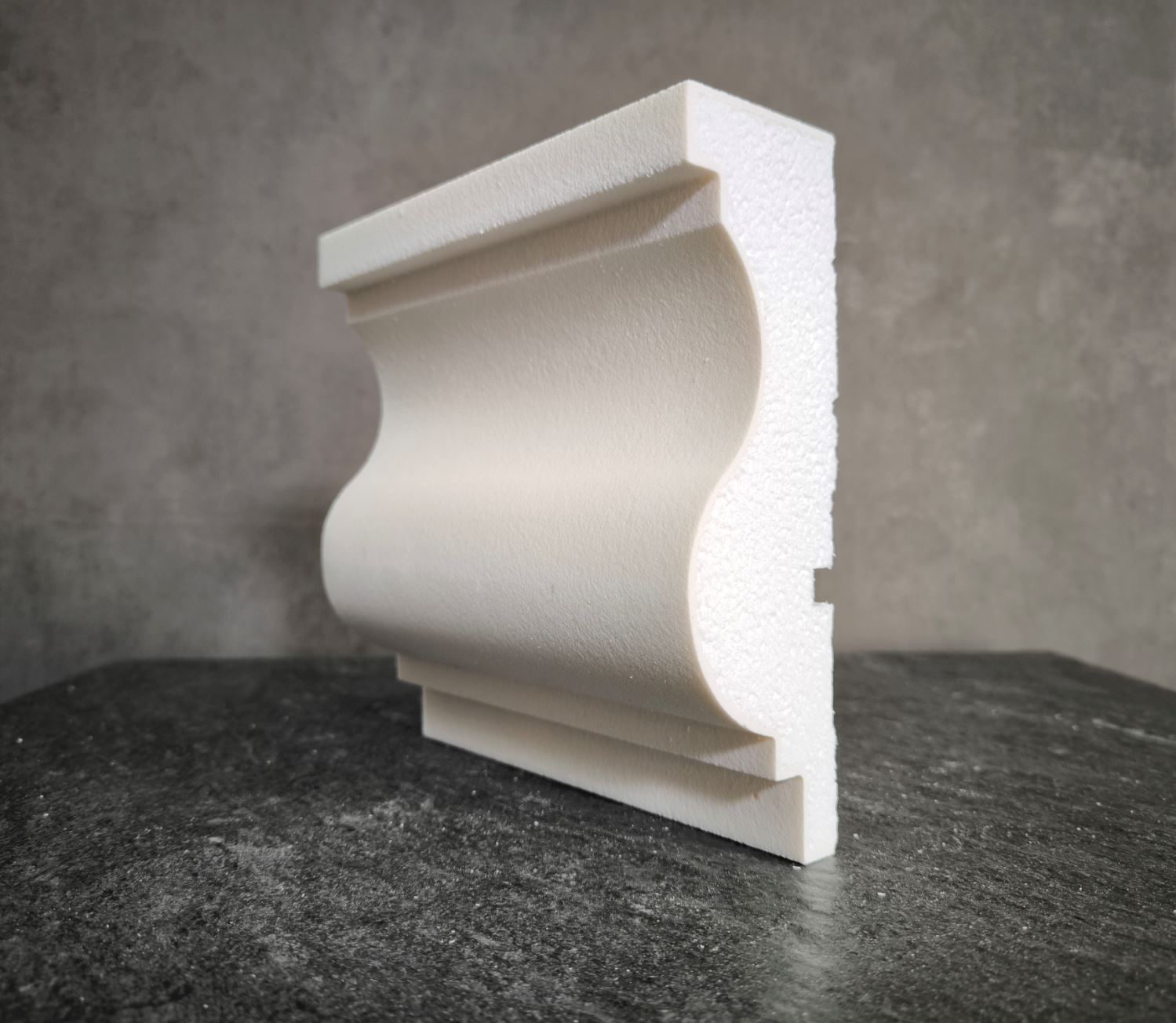 Молдинг для фасада - лепнина, декор из пенополистирола МВ-200/3 200*50*2000 мм