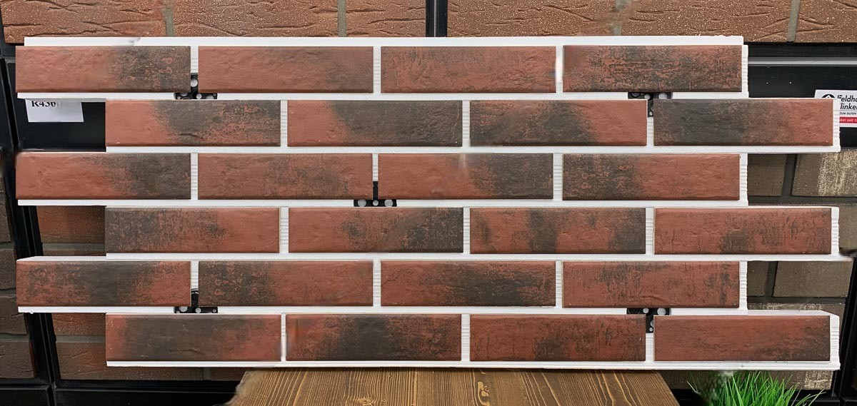 Red Wine фасадная термопанель из пенополистирола ППС 50 мм с клинкерной плиткой