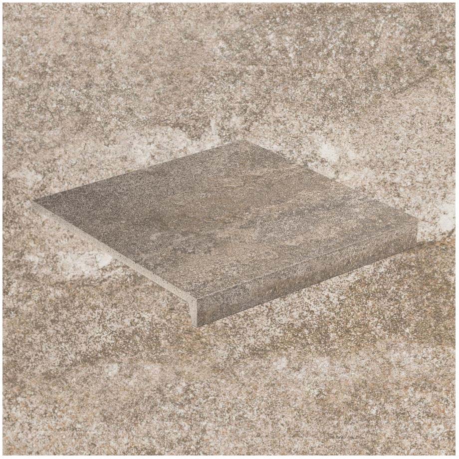 Клинкерная Ступень лофт противоскользящая плитка Stroeher KERAPLATTE EPOS 957 kawe 294*340*35*11 мм