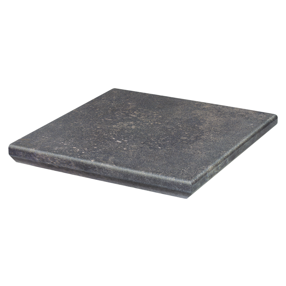 Viano Antracite ступень угловая флорентинер противоскользящая с капиносом 330x330x11 мм