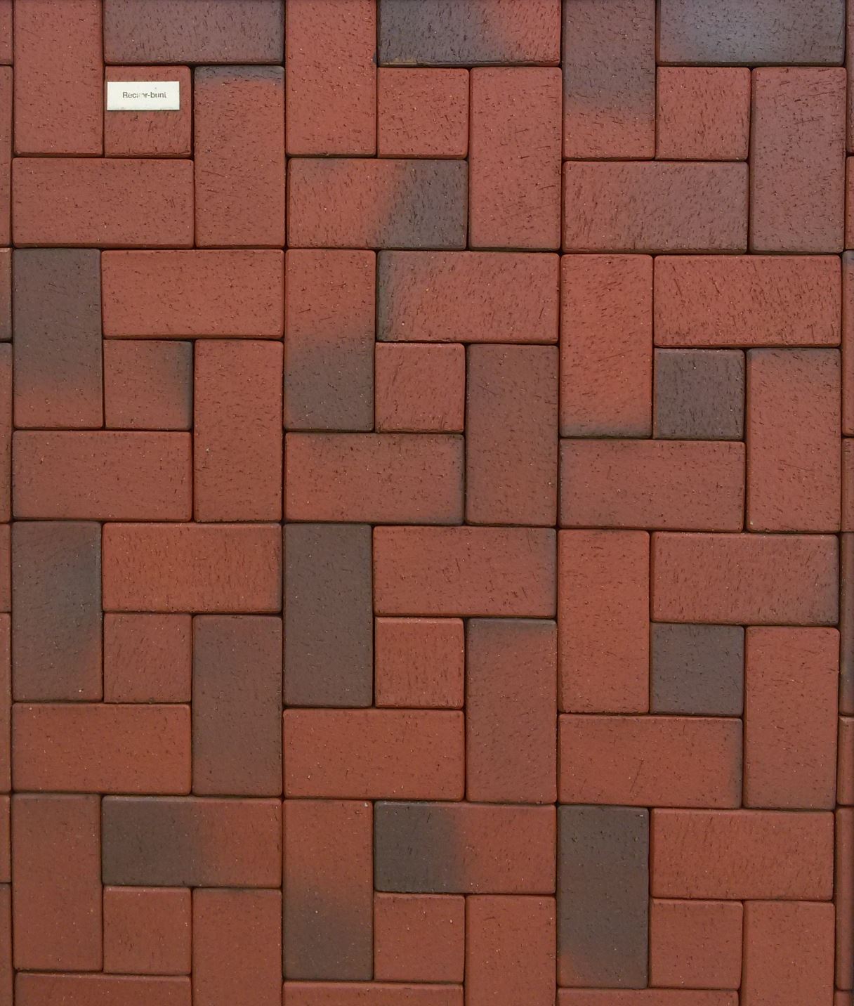 Тротуарная плитка клинкерная ABC Recker-bunt (Реккер-бунт)  200*100*20 мм