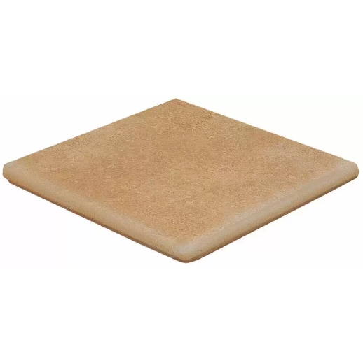 Vega OCRE Exagres 330*330*12 мм, клинкерная угловая ступень флорентинер с капиносом, противоскользящая