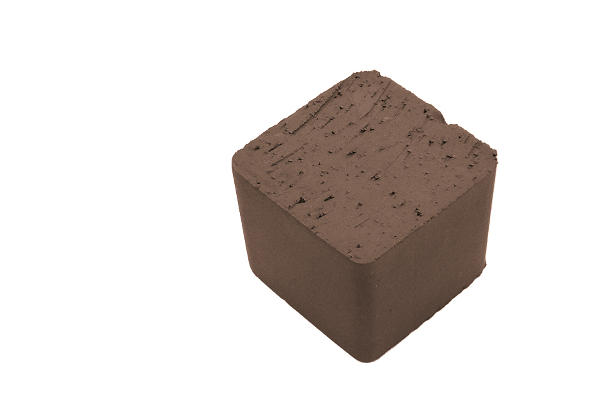 Клинкерная тротуарная мозаика - брусчатка Lode  BRUNIS Коричневая 60х60х62 мм