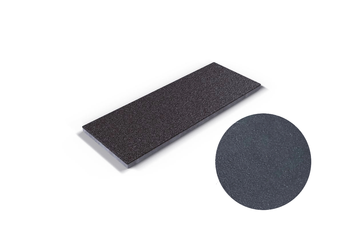 501 Подступенок для ступени флорентинер противоскользящая, антрацит 310*140*10 мм