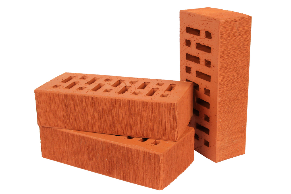 Кирпич клинкерный облицовочный красный, Lode ASAIS JANKA штрихованная, 250*120*65 мм