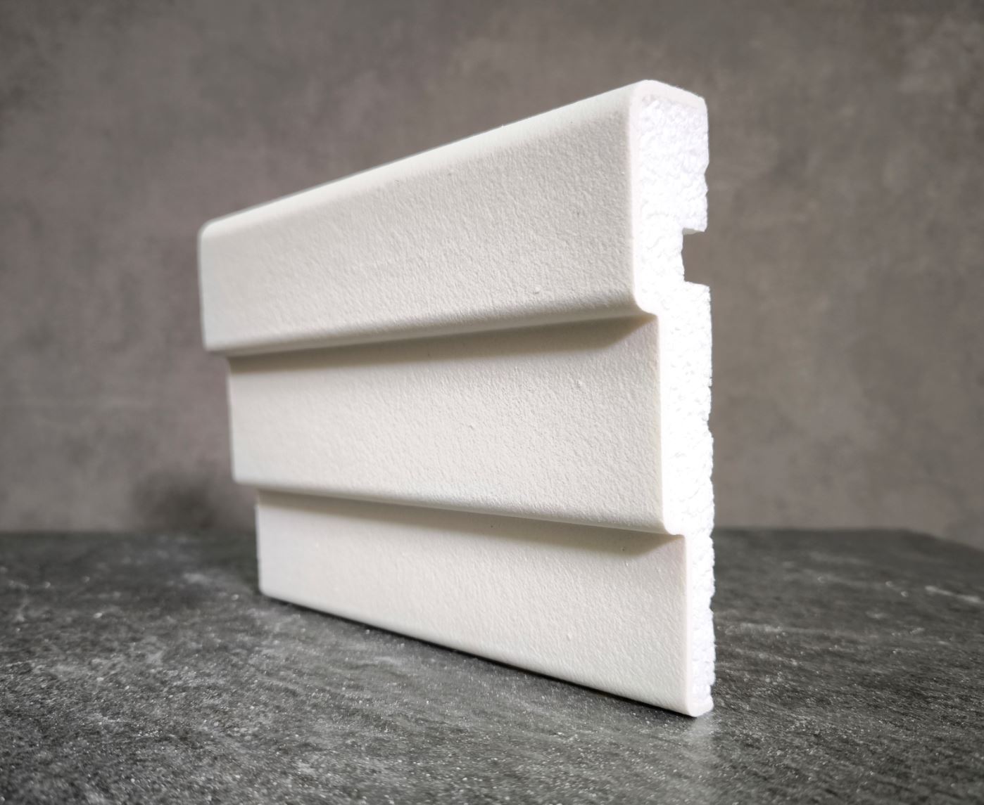 Молдинг для фасада - лепнина, декор из пенополистирола МВ-145/1 (МС-122) 145*30*2000 мм