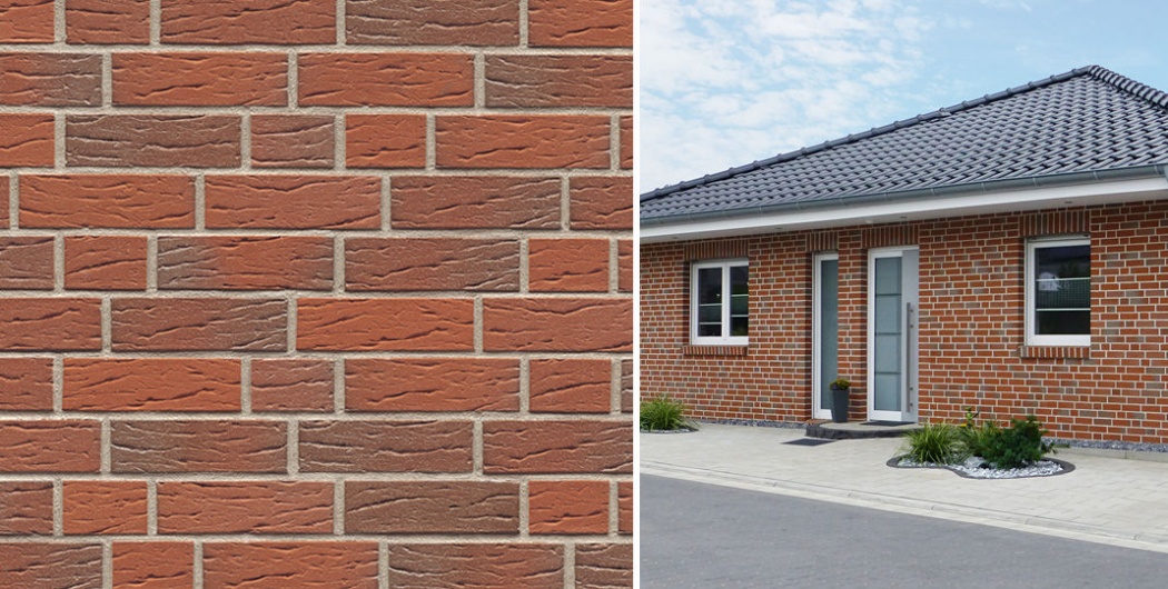 Кирпич облицовочный Клинкерный ABC 5556 Ammerland bunt genarbt-besandet NF 240*115*71 мм