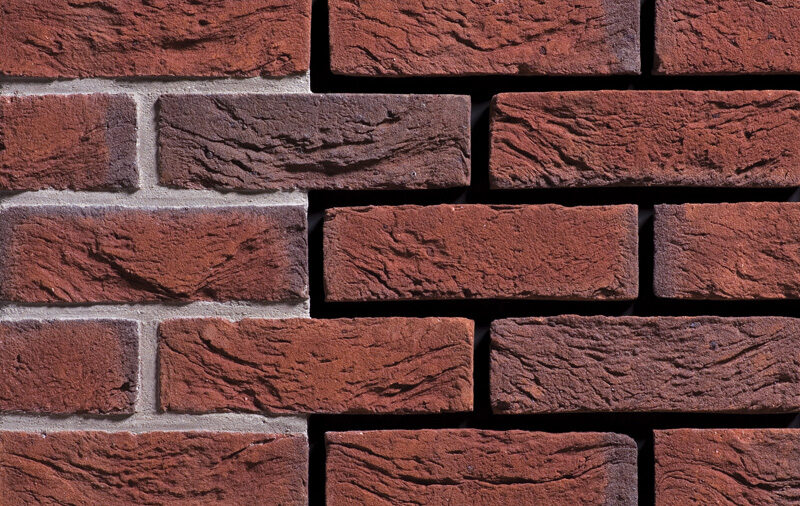 Rosso bont DF 215х24х66 мм, Фасадная и Интерьерная Плитка ручной формовки под кирпич Engels baksteen