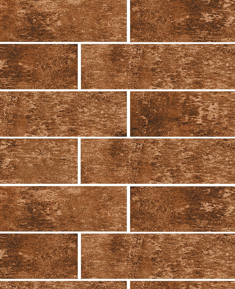 Теннесси-3Т коричневая клинкерная фасадная плитка под кирпич 245*65*7 мм, керамин