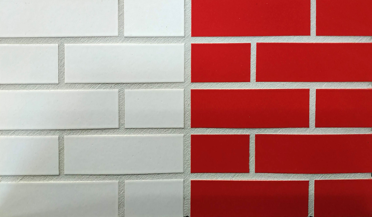 Weiss 300 белая, 240*71*10 мм, Глазурованная клинкерная фасадная плитка под кирпич ABC