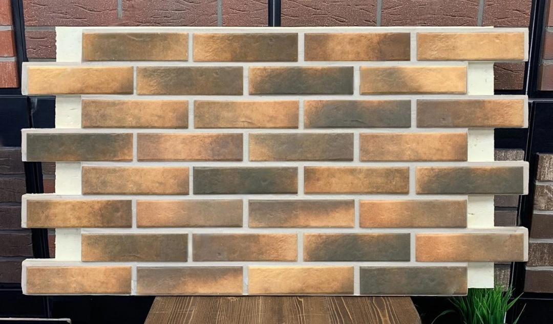 Retro Brick Curry фасадная термопанель из пенополиуретана ППУ 65 мм