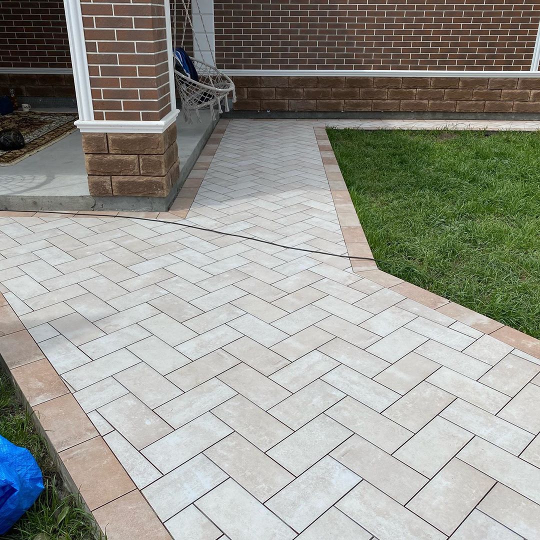 Scandiano Beige клинкерная ступень с насечками противоскользящая 300x300x11 мм