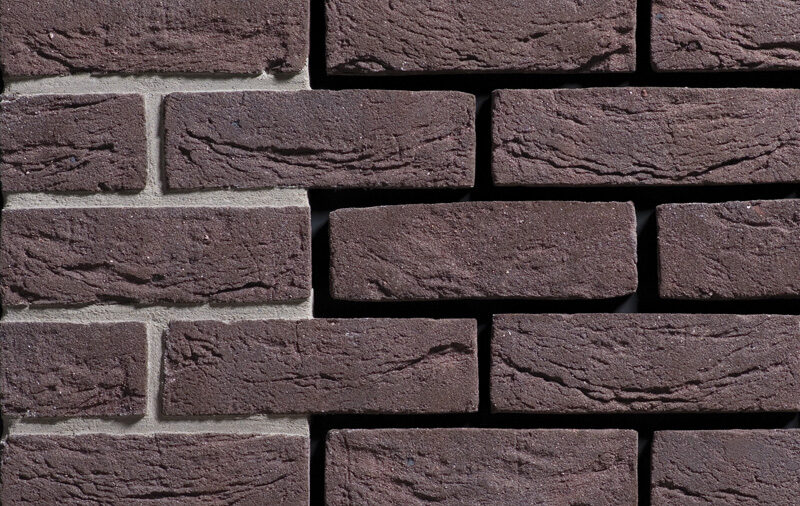 Aubergine DF 215х24х65 мм, Фасадная и Интерьерная Плитка ручной формовки под кирпич Engels baksteen