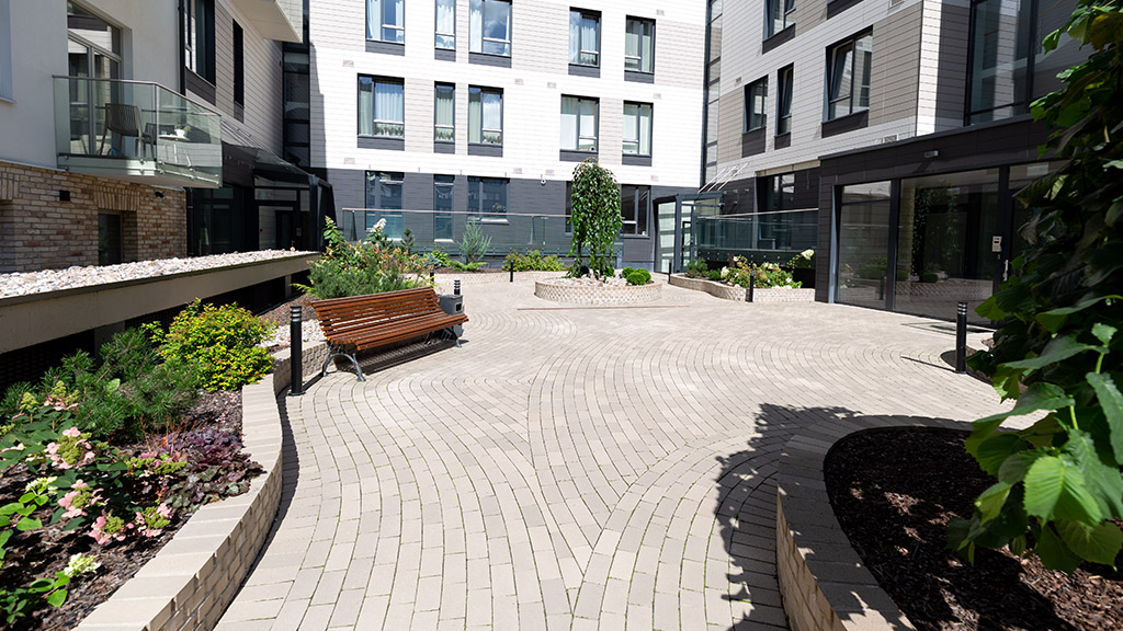 Тротуарная плитка / брусчатка Клинкерная ABC Crème Weiss (Креме Веисс) 200*100*52 мм