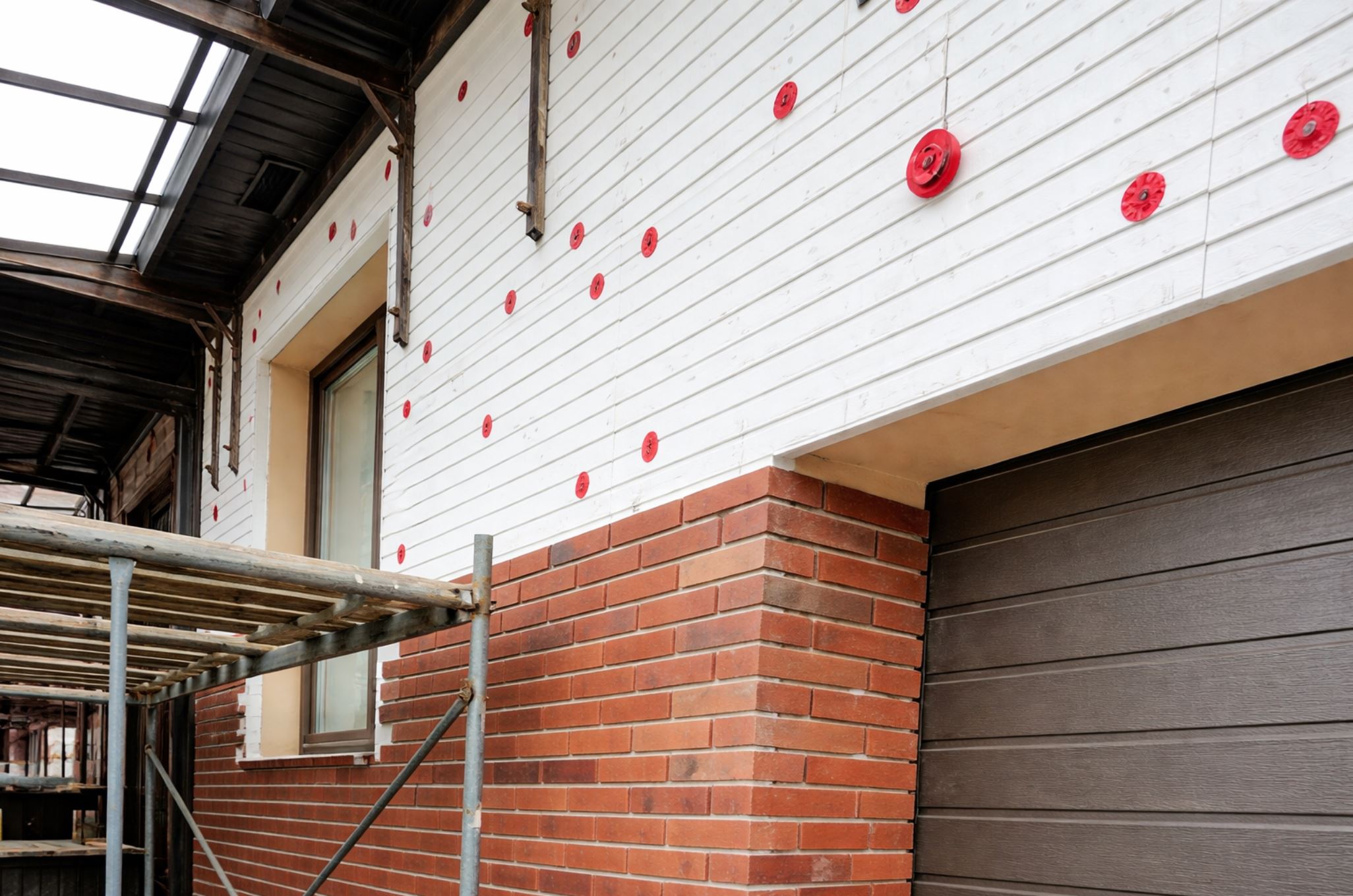 Фасадная панель утепления ППС 20 мм с направляющими под клинкерную плитку RF, размер 540х1000х20 мм