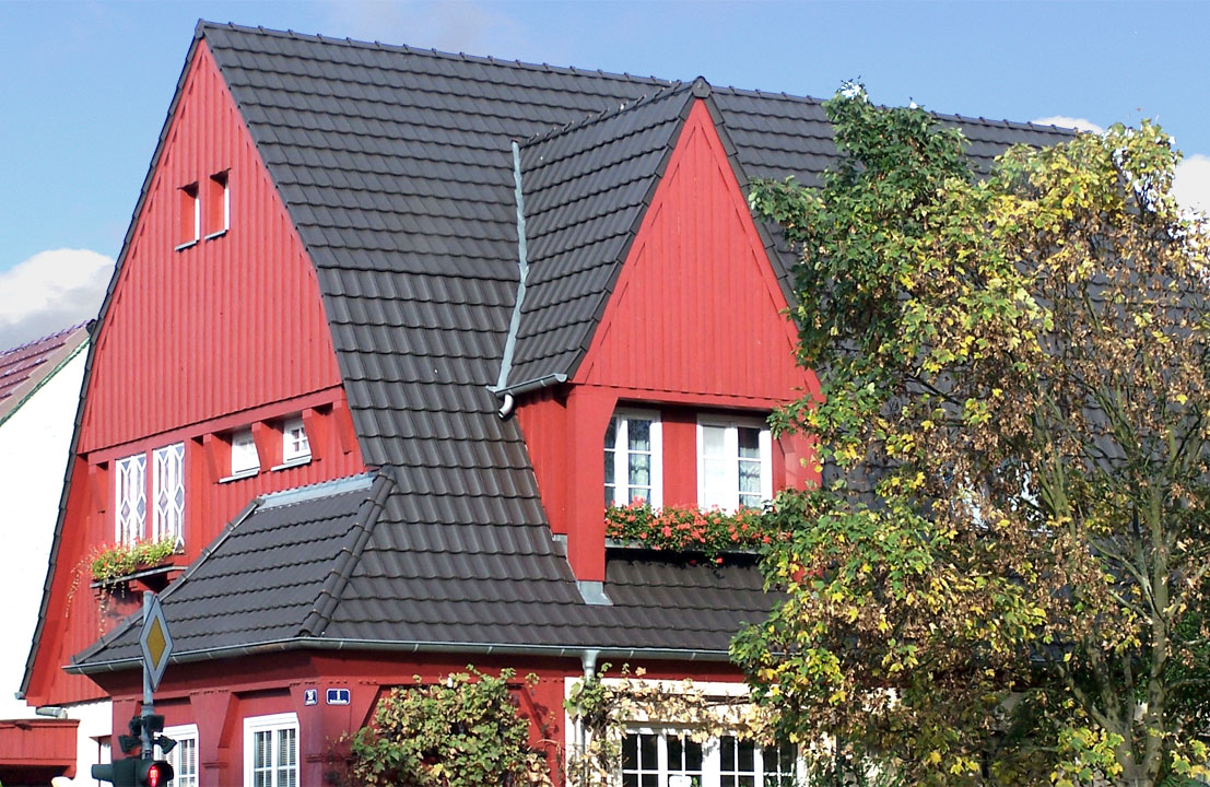 Керамическая черепица рядовая Roben Rheinland темно-коричневый ангоб